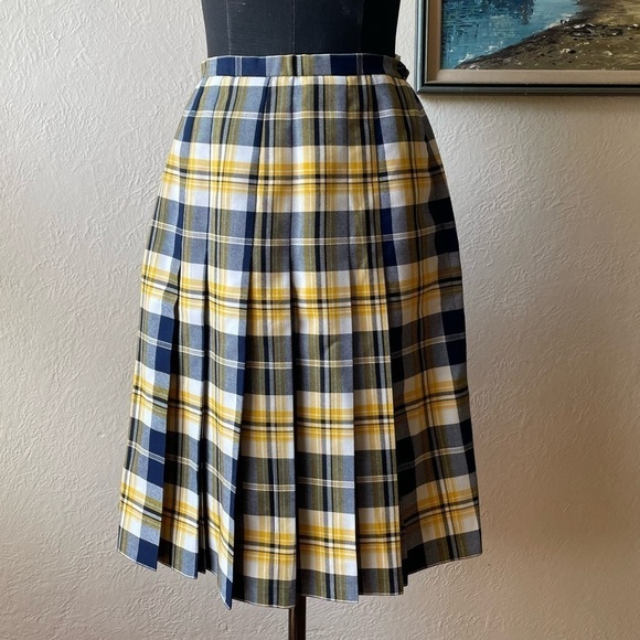 Vintage Dresses & Skirts - Vintage Gor-Ray pleated mini skirt size XS